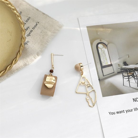 ♠️ NEW Abstract Long face Retro Earrings - Picture 4 of 8